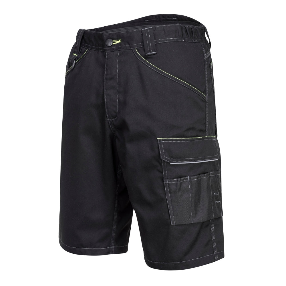 Portwest PW349 - PW3 Work Shorts (Black) | All Security Equipment