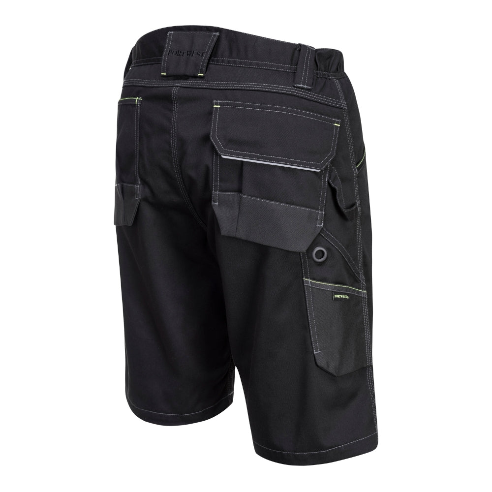 Portwest PW349 - PW3 Work Shorts (Black) | All Security Equipment