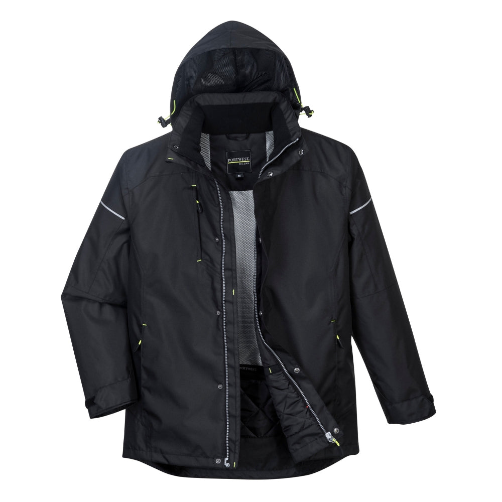 Portwest PW362 - PW3 Winter Jacket (Black) | All Security Equipment