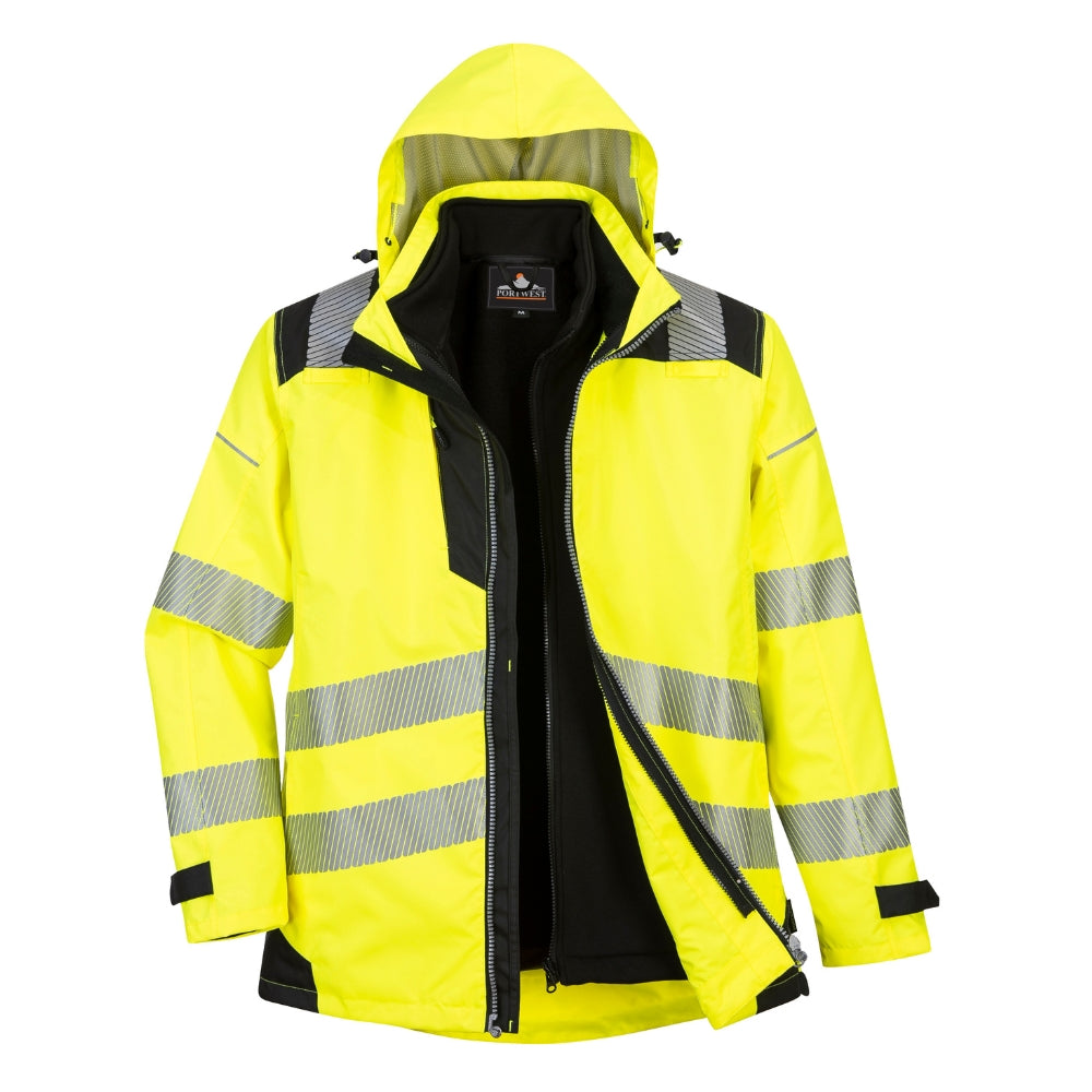 Portwest PW365 - PW3 Hi-Vis 3-in-1 Jacket (Yellow/Black)