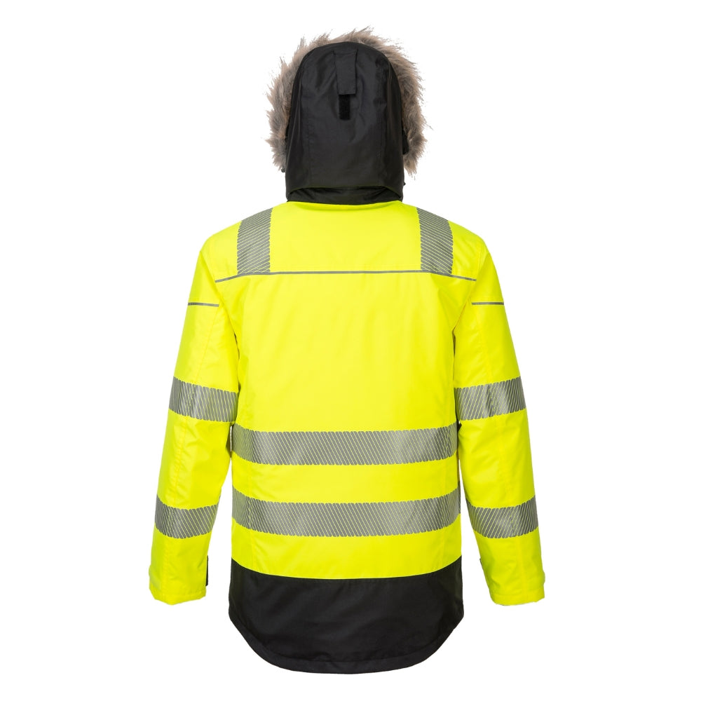 Portwest PW369 - PW3 Hi-Vis Winter Parka Jacket (Yellow/Black)