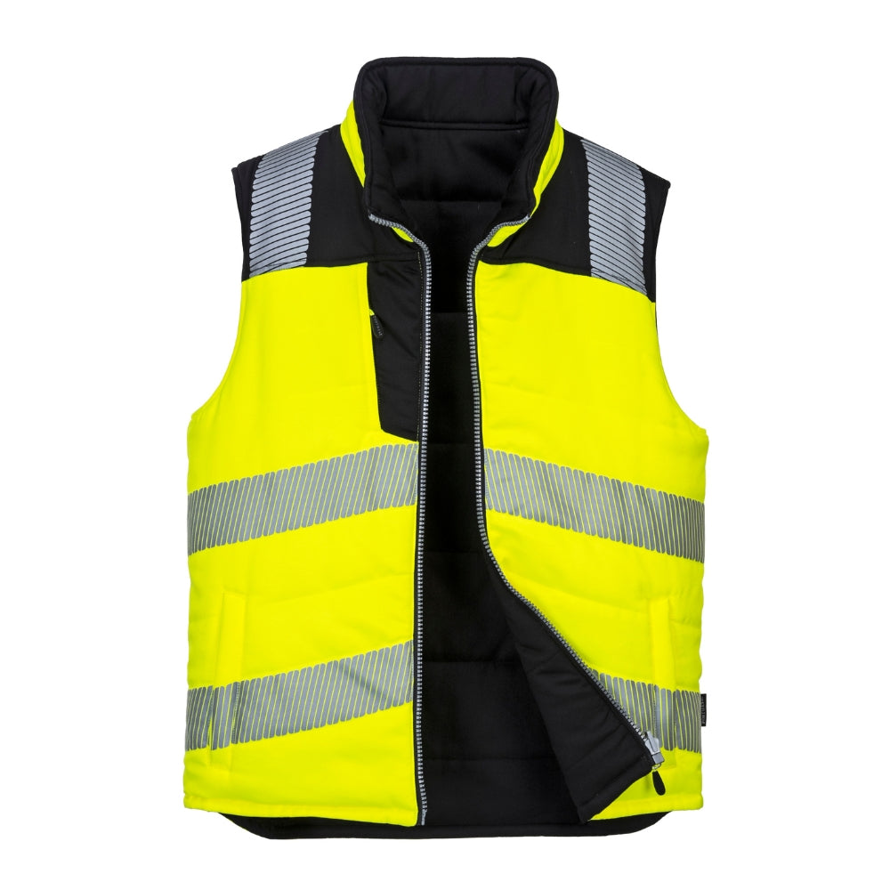 Portwest PW374 - PW3 Hi-Vis Reversible Vest (Yellow/Black)