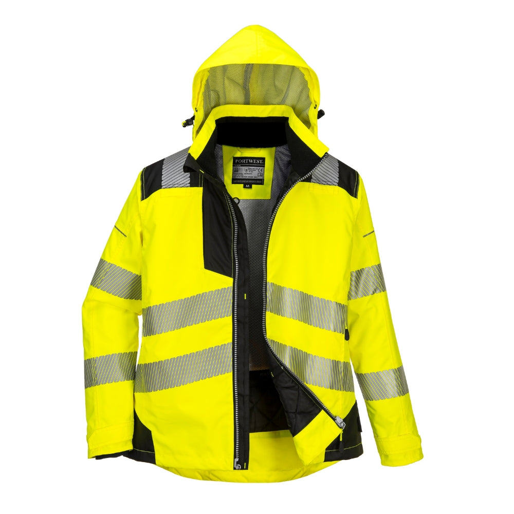 Portwest PW382 - PW3 Hi-Vis Women's Winter Jacket (Yellow/Black)