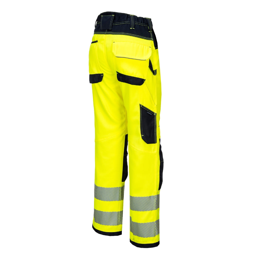 Portwest PW385 - PW3 Hi-Vis Women's Stretch Work Pants (Yellow/Black)