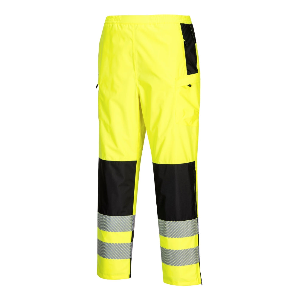 Portwest PW386 - PW3 Hi-Vis Women's Rain Pants (Yellow/Black)
