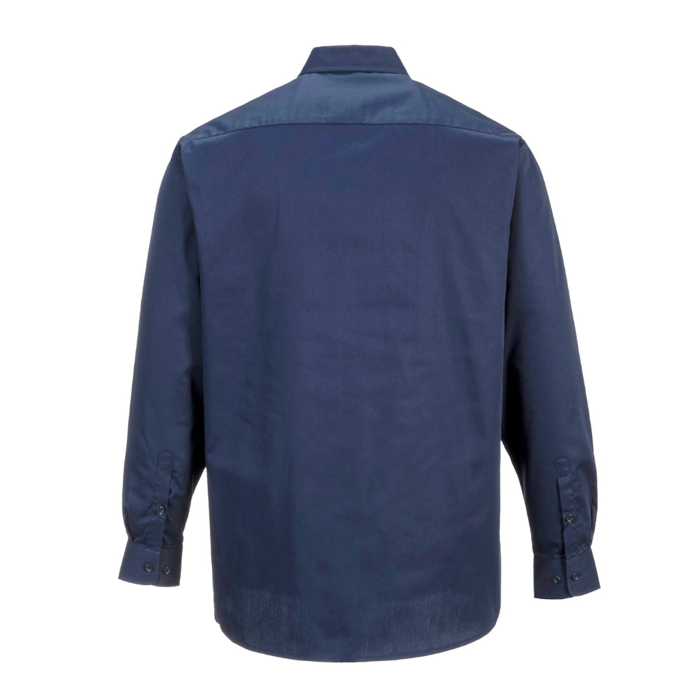 Portwest S125 - Industrial Work Shirt (Navy) | All Security Equipment