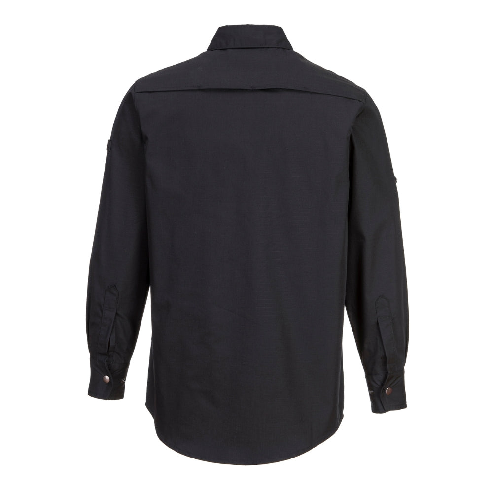 Portwest S130 - Ripstop Long Sleeve Shirt (Black)