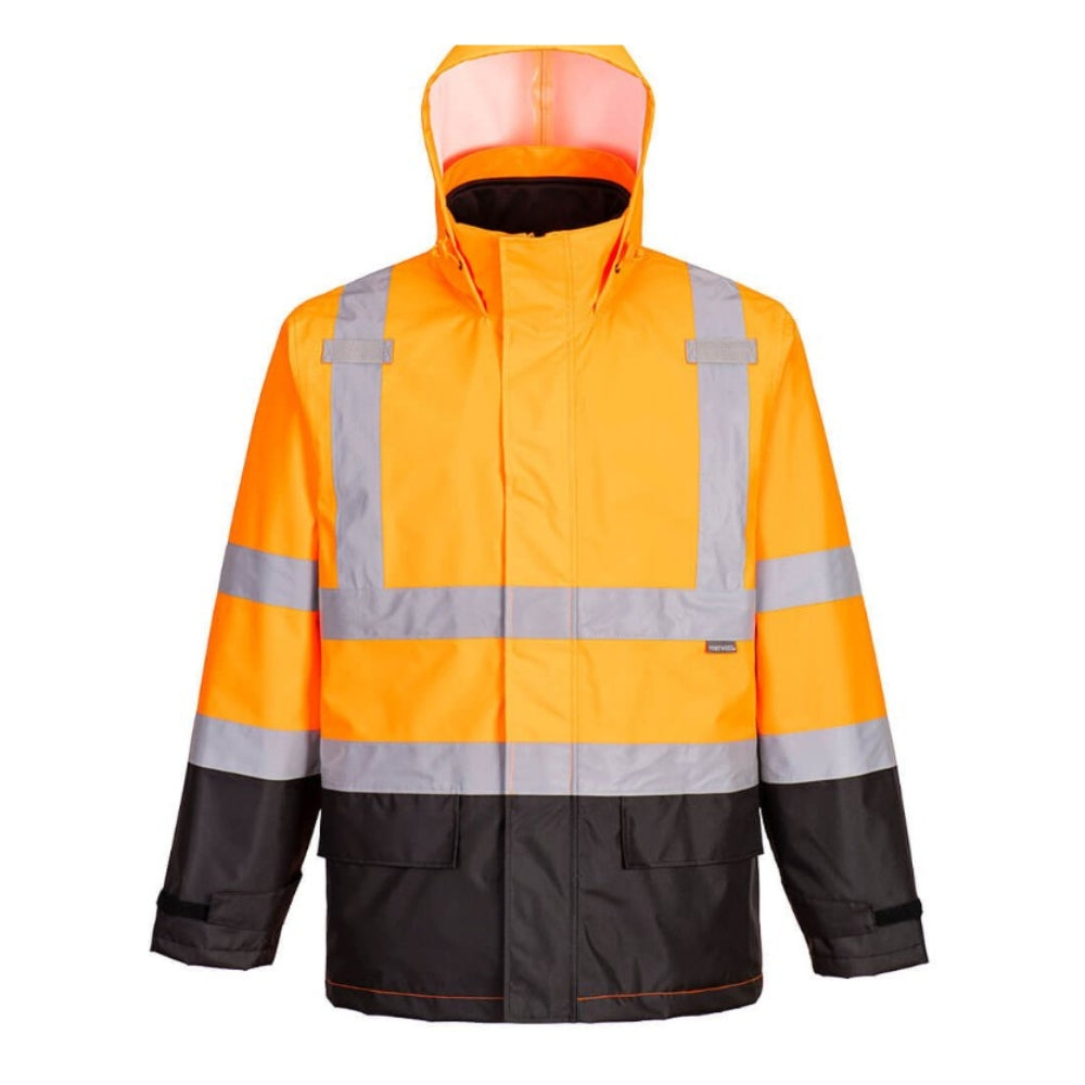 Portwest S362 - Hi Vis 3-in-1 Contrast Jacket (Orange/Black)