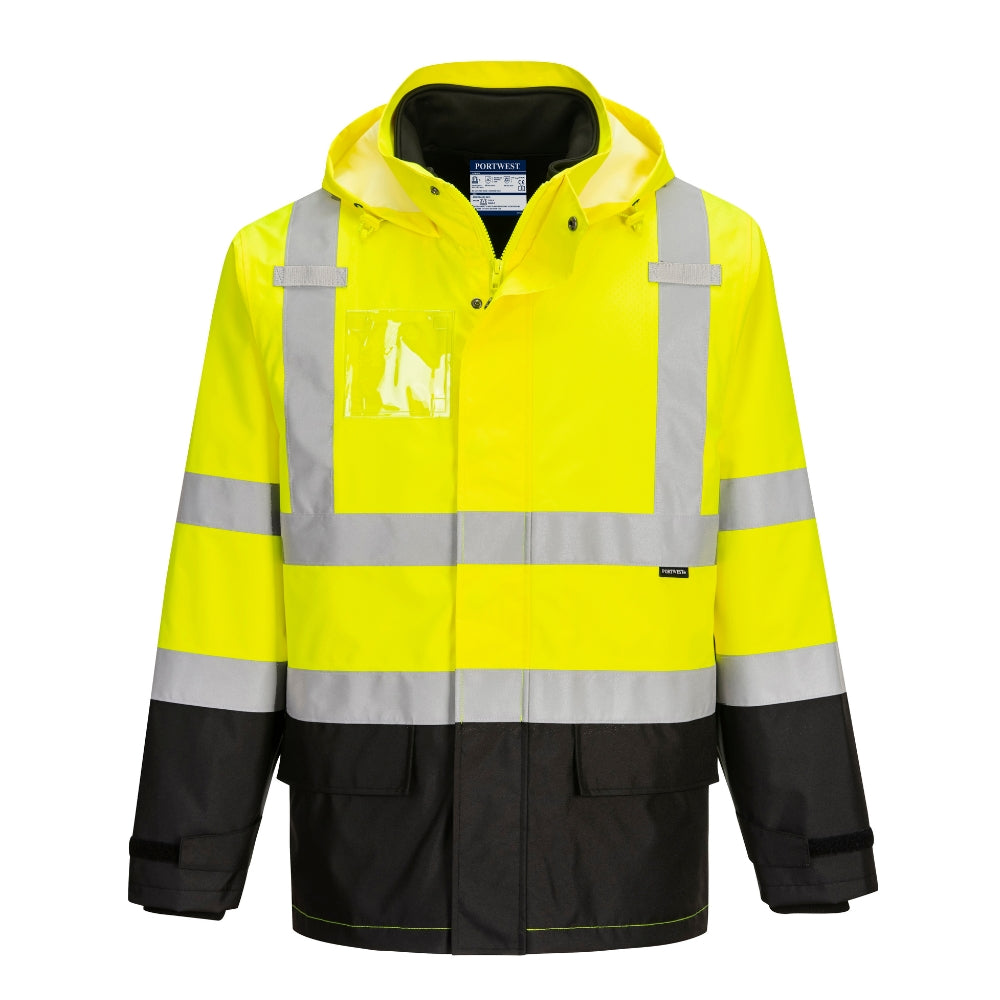 Portwest S362 - Hi Vis 3-in-1 Contrast Jacket (Yellow/Black)