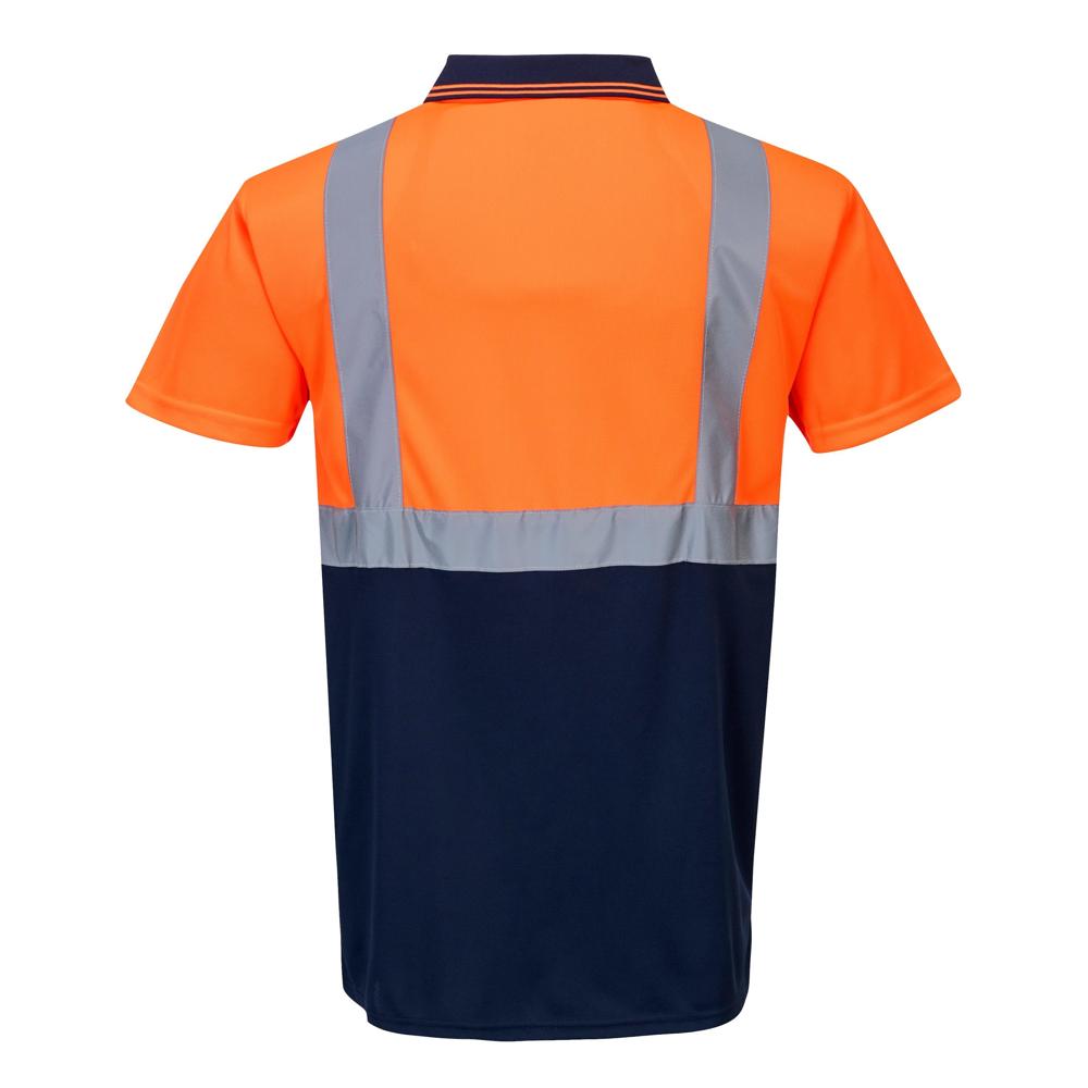 Portwest S479 - Two-Tone Polo Shirt (Orange/Navy)