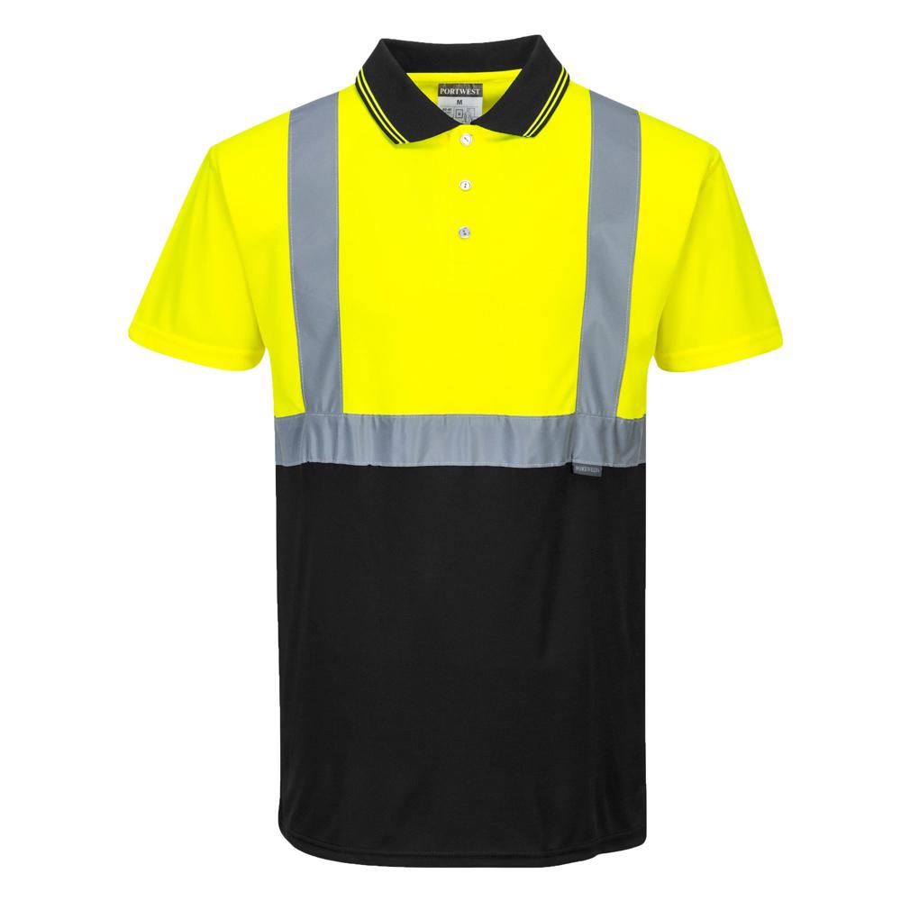 Portwest S479 - Two-Tone Polo Shirt (Yellow/Black)