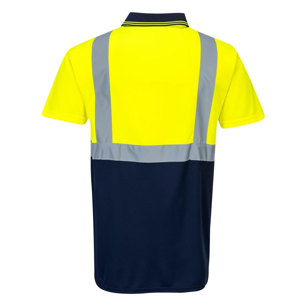 Portwest S479 - Two-Tone Polo Shirt (Yellow/Navy)