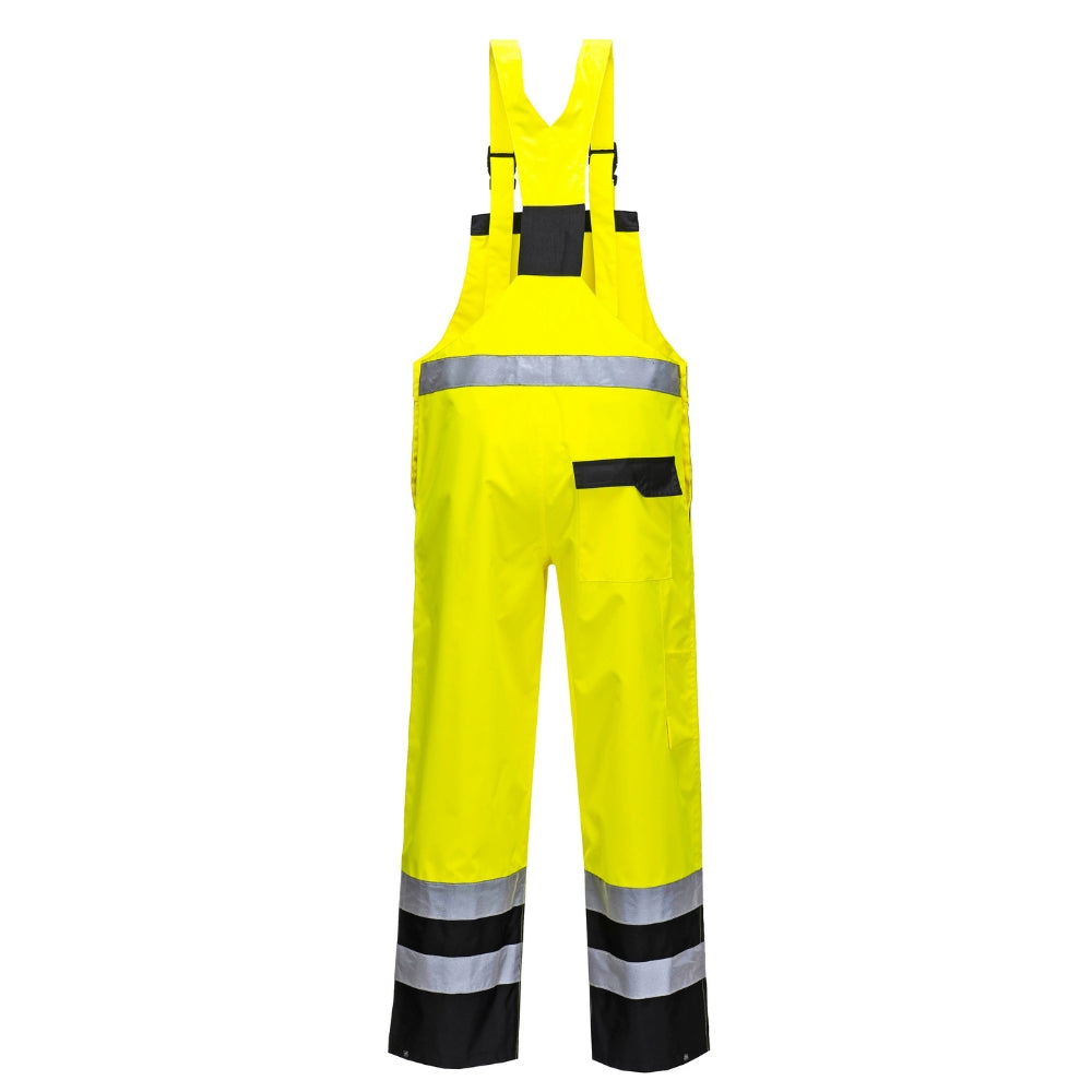 Portwest S488 - Contrast Bib and Brace - Unlined (Yellow/Black)