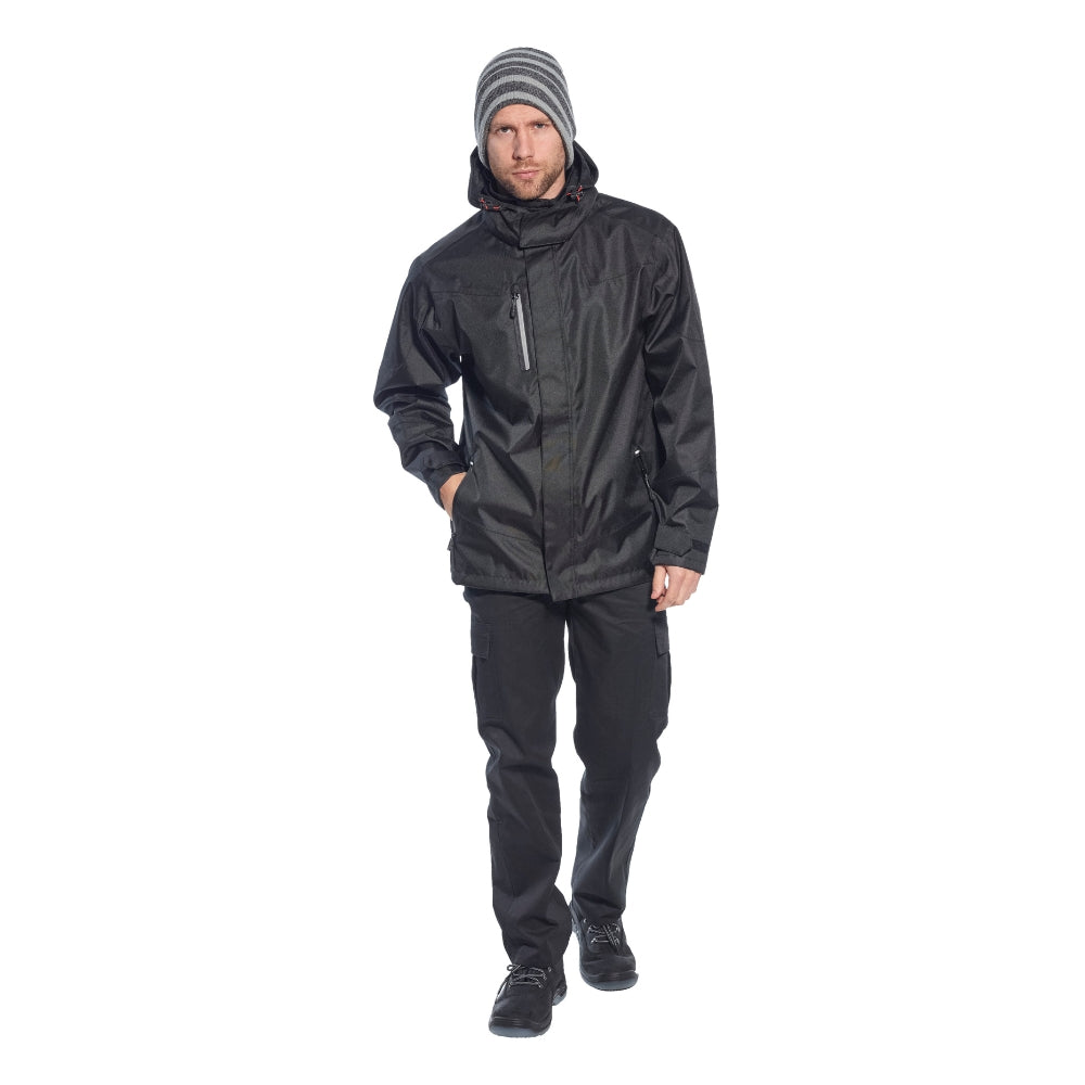 Portwest S555 - Outcoach Jacket (Black) | All Security Equipment