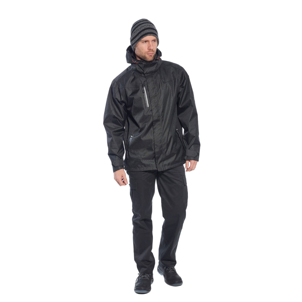 Portwest S555 - Outcoach Jacket (Black) | All Security Equipment