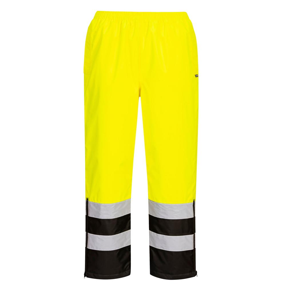 Portwest S598 - Hi-Vis Lined Rain Pants | All Security Equipment