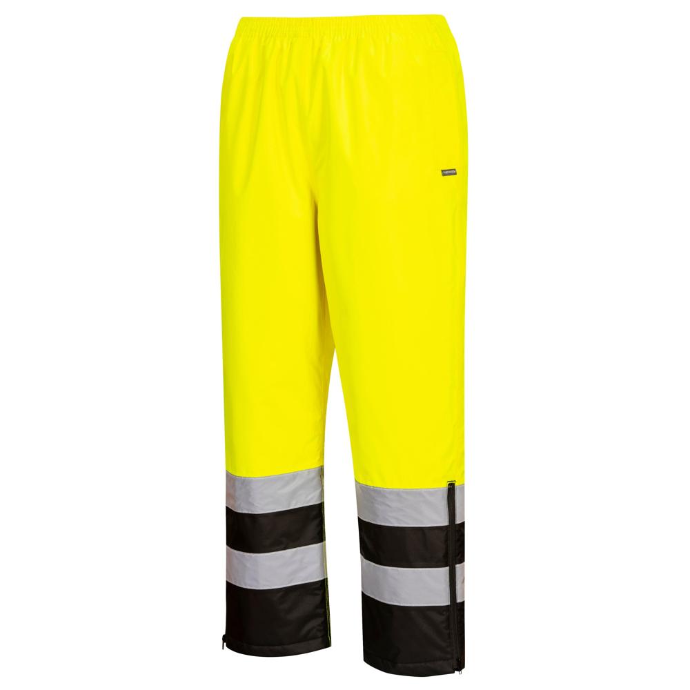 Portwest S598 - Hi-Vis Lined Rain Pants | All Security Equipment