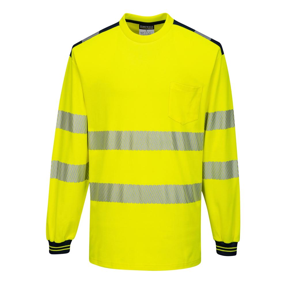 Portwest T185 - PW3 Hi-Vis Long Sleeve T-Shirt