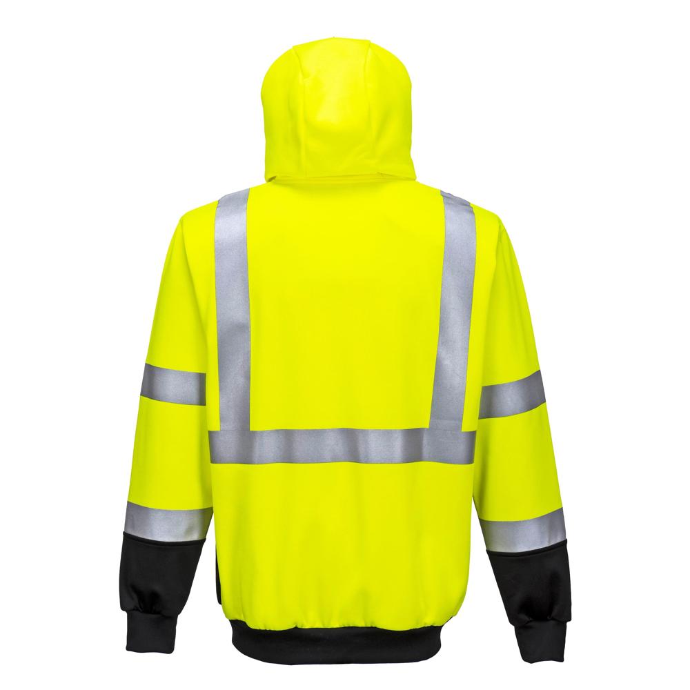 Portwest UB315 - Hi-Vis Two-Tone Zipped Hoodie (Yellow/Black)