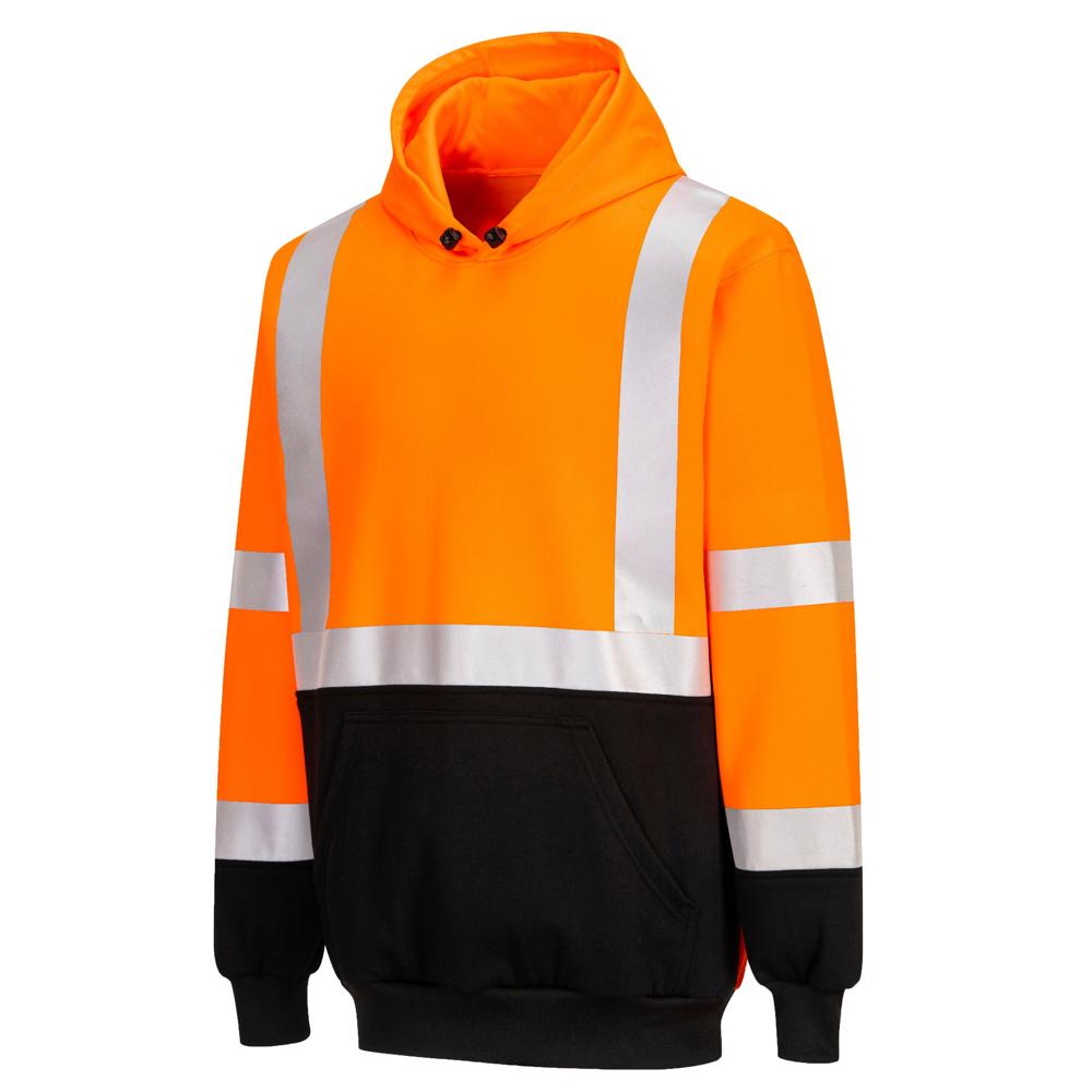 Portwest UB324 - Two-Tone Hooded Sweatshirt (Orange/Black)