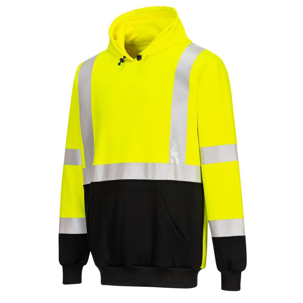 Portwest UB324 - Two-Tone Hooded Sweatshirt (Yellow/Black)