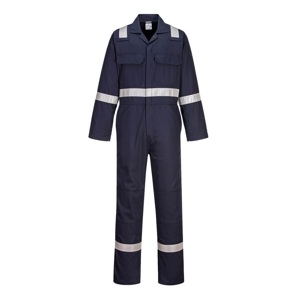 Portwest UBIZ8 - Bizweld Work Taped FR Coverall Regular Fit (Navy)