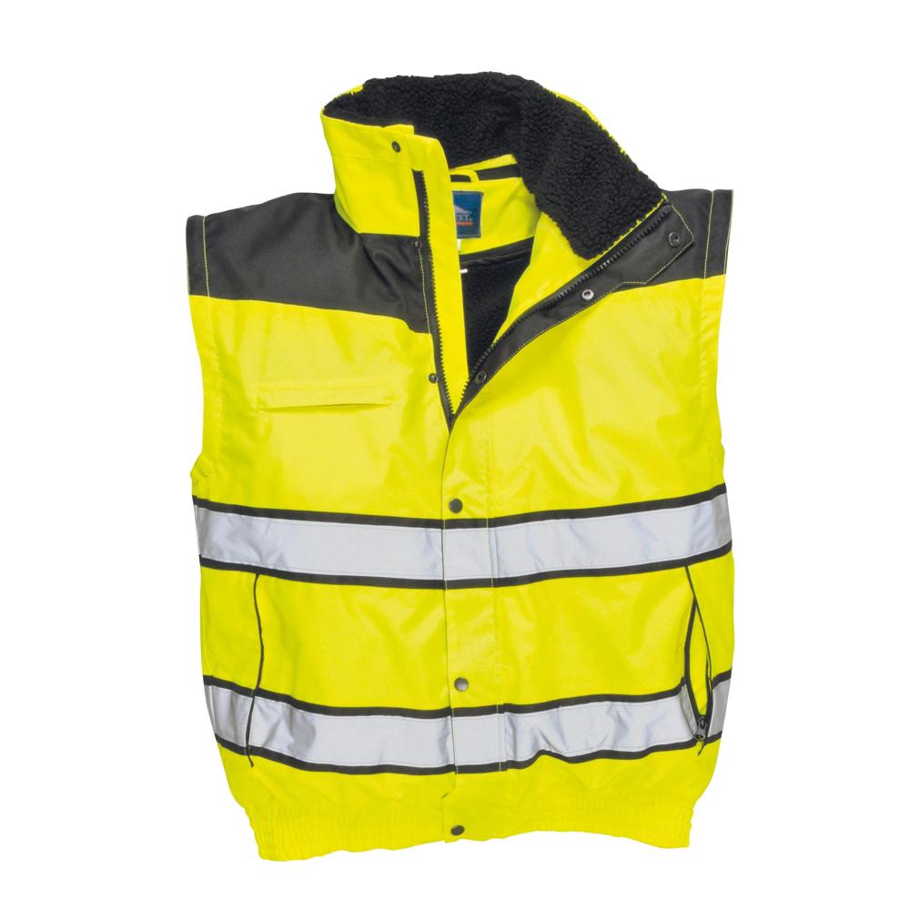 Portwest UC466 - Hi-Vis Classic Bomber Jacket (Yellow/Black)