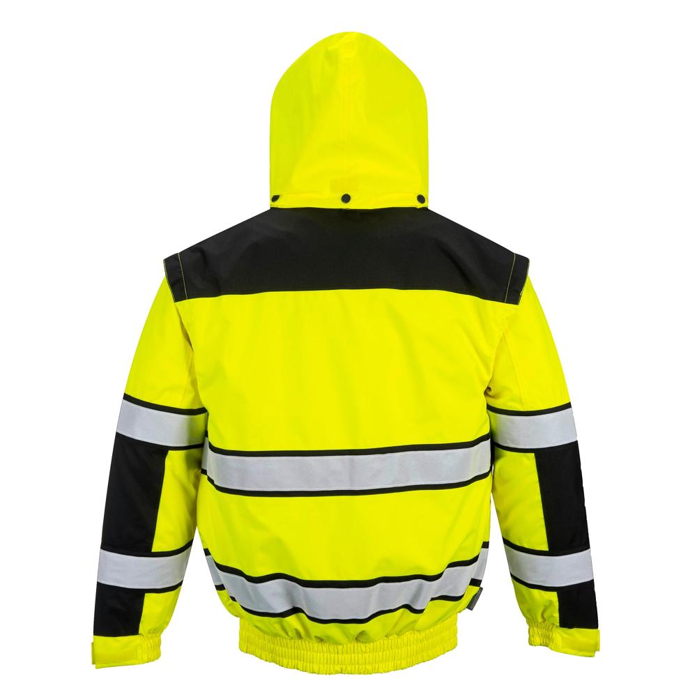 Portwest UC466 - Hi-Vis Classic Bomber Jacket (Yellow/Black)