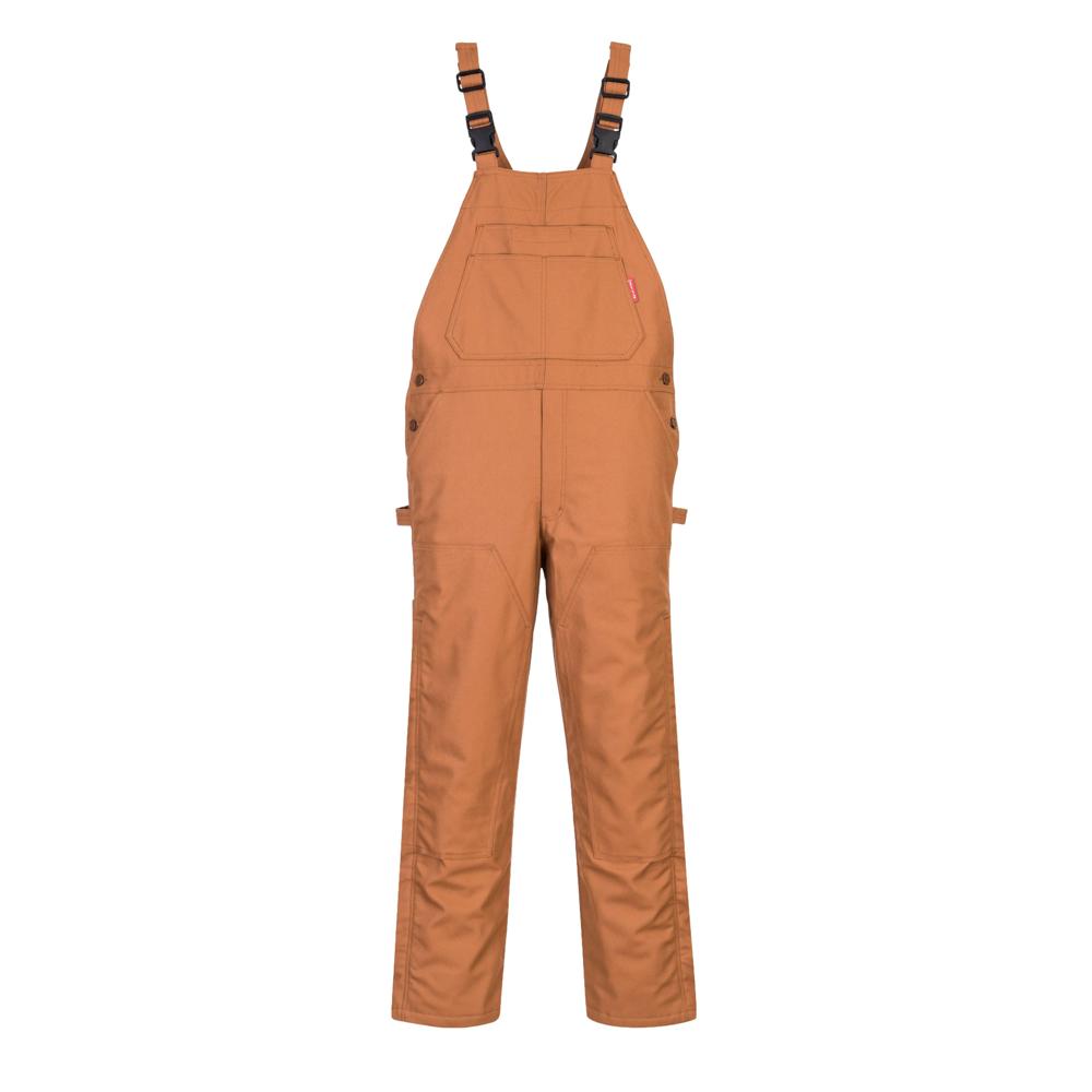 Portwest UFR49 - DuraDuck Flame Quilt Lined Bib Overall (Brown)