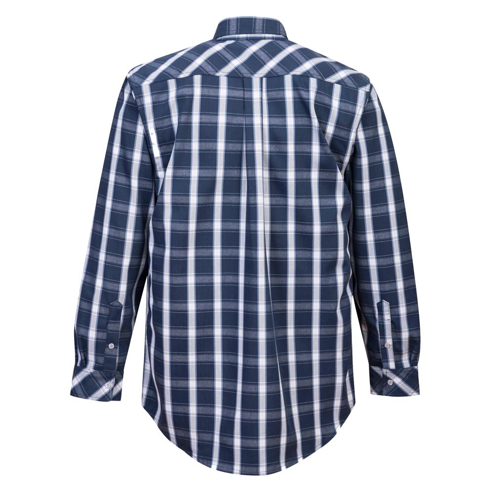 Portwest UFR97 - Bizflame 88/12 FR Plaid Shirt (Navy)