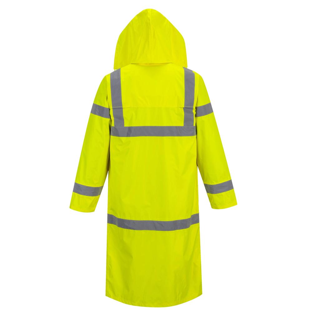 Portwest UH445 - Hi-Vis Classic Rain Coat 48" (Yellow)