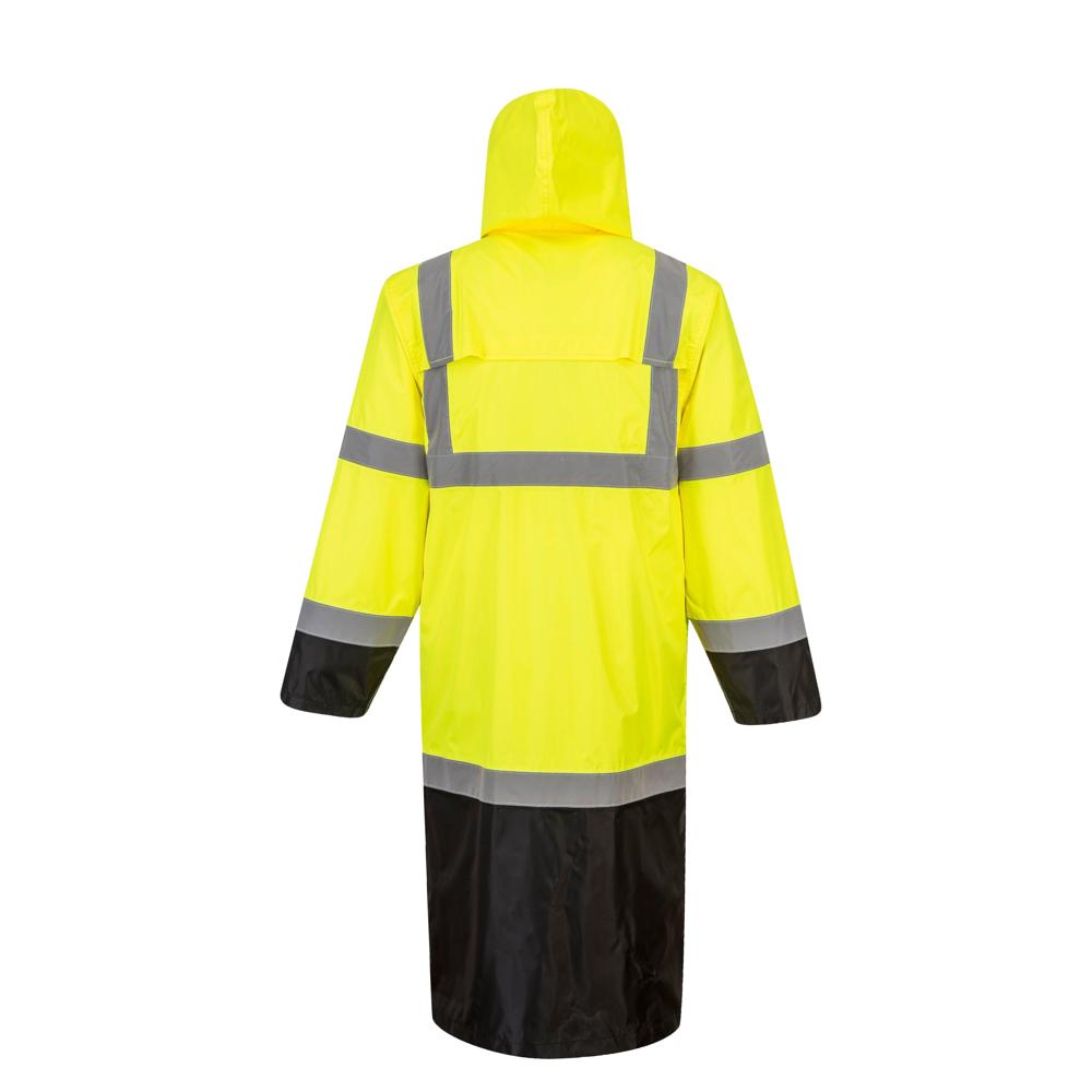 Portwest UH446 - Hi-Vis Contrast Rain Coat 48"