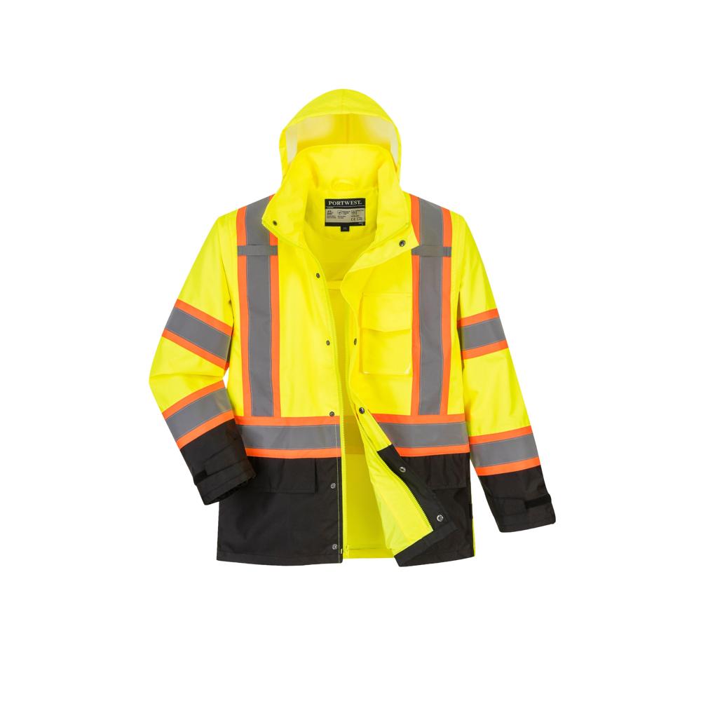 Portwest US361 - Hi-Vis Contrast Tape Rain Jacket