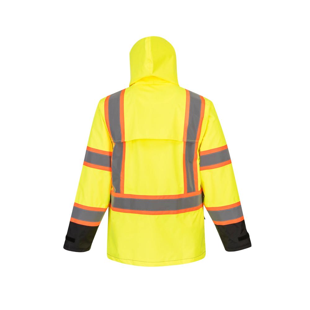 Portwest US361 - Hi-Vis Contrast Tape Rain Jacket