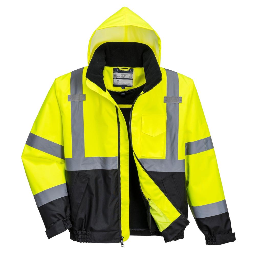 Portwest US364 - Hi-Vis Premium 2-in-1 Bomber | All Security Equipment