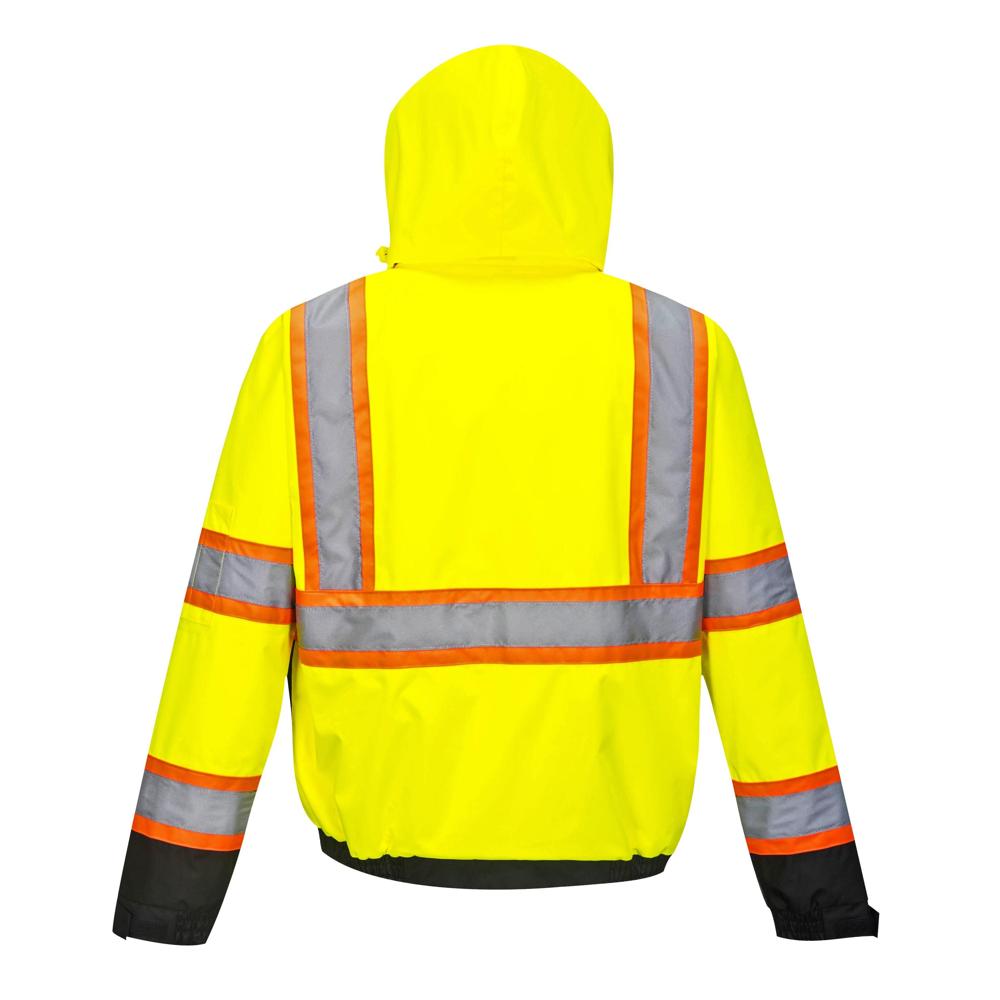 Portwest US367 - Hi-Vis 2-in-1 Contrast Tape Bomber Jacket