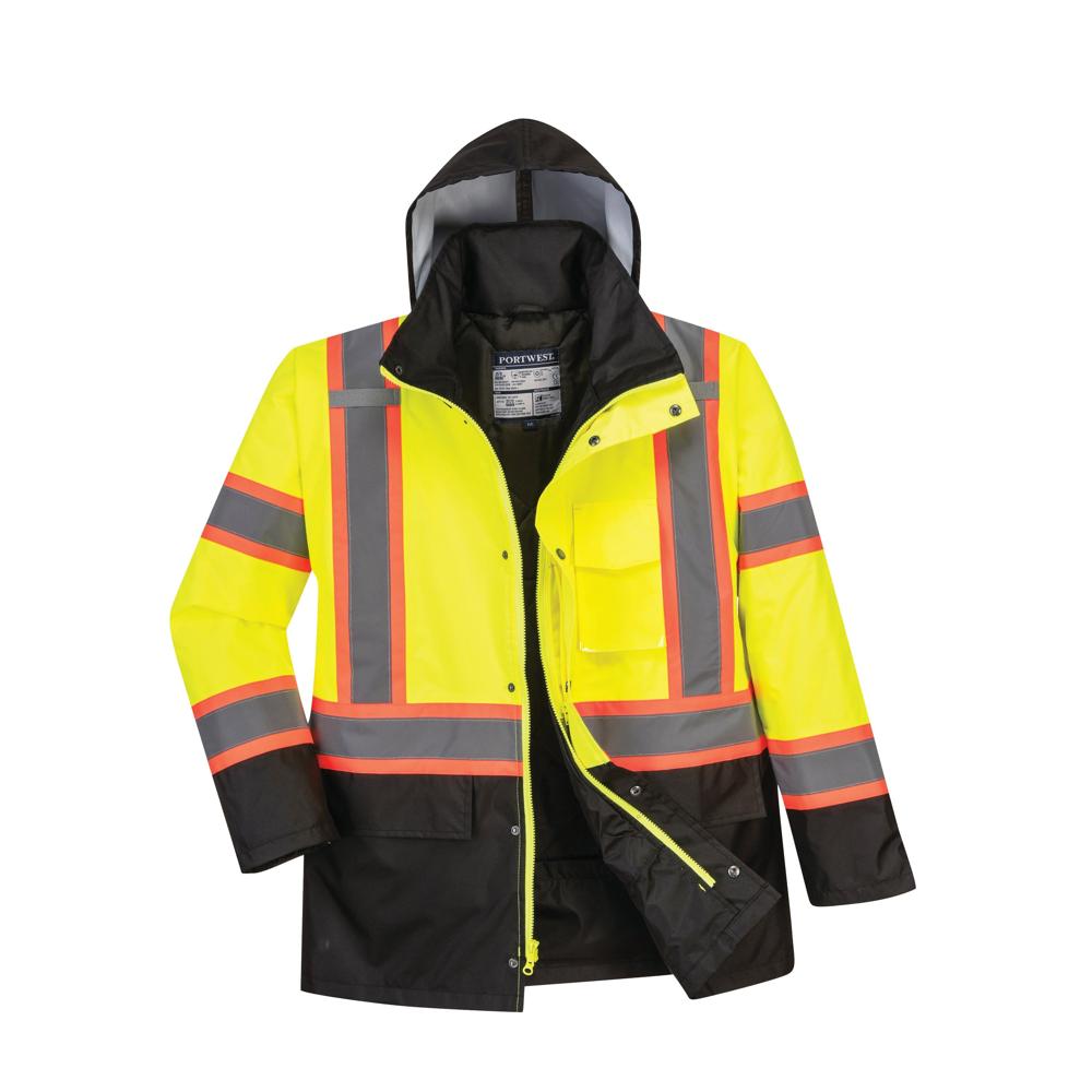 Portwest US369 - Hi-Vis Contrast Tape Traffic Jacket