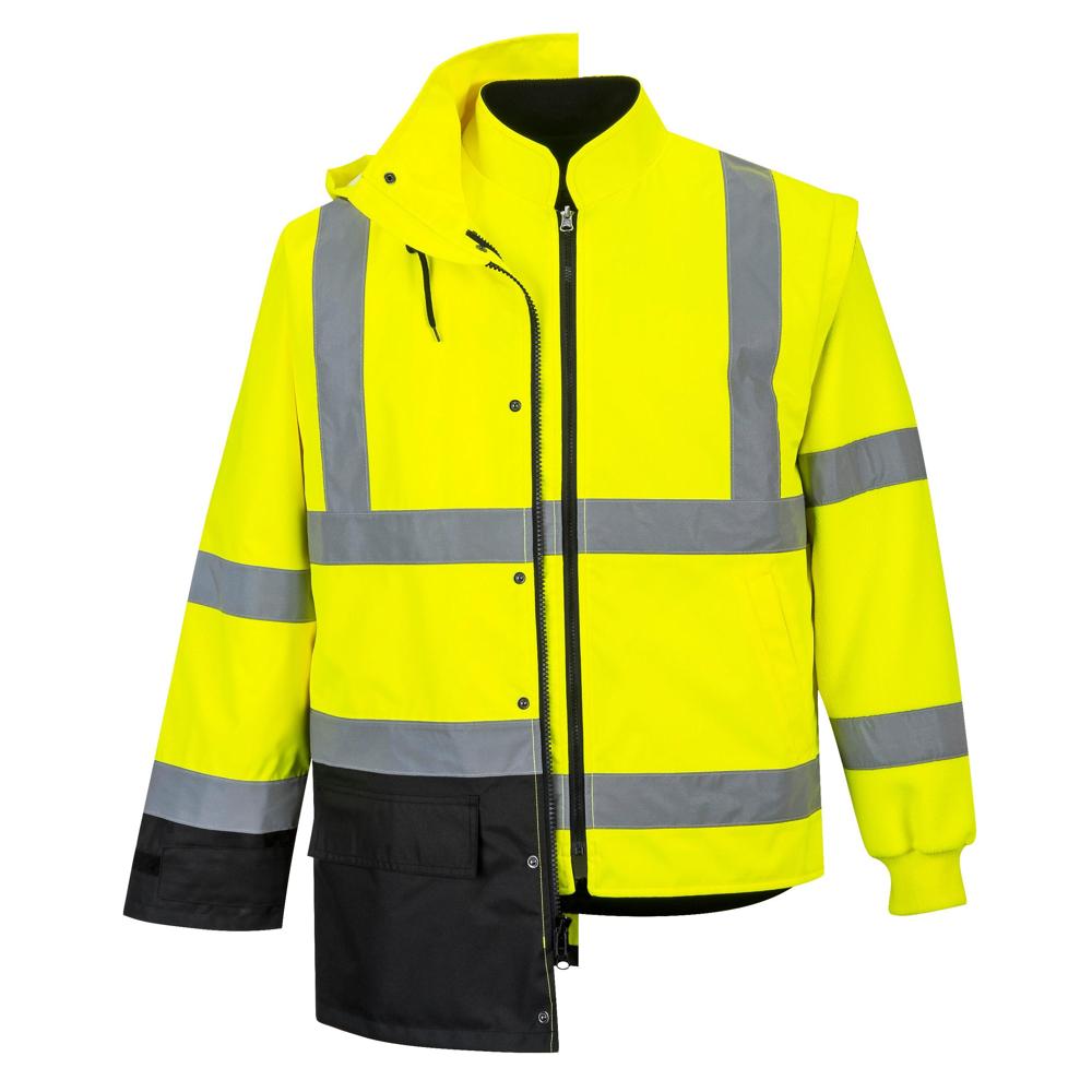 Portwest US768 - Hi-Vis Executive 5-in-1 Jacket (Yellow/Black)