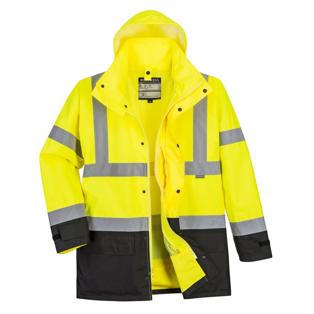 Portwest US768 - Hi-Vis Executive 5-in-1 Jacket (Yellow/Black)