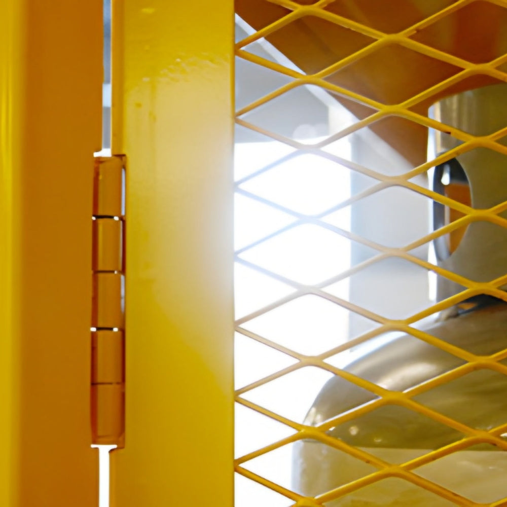 Post Guard 20lb Powder Yellow Coated Gas Cylinder Cages (18 Count) | All Security Equipment