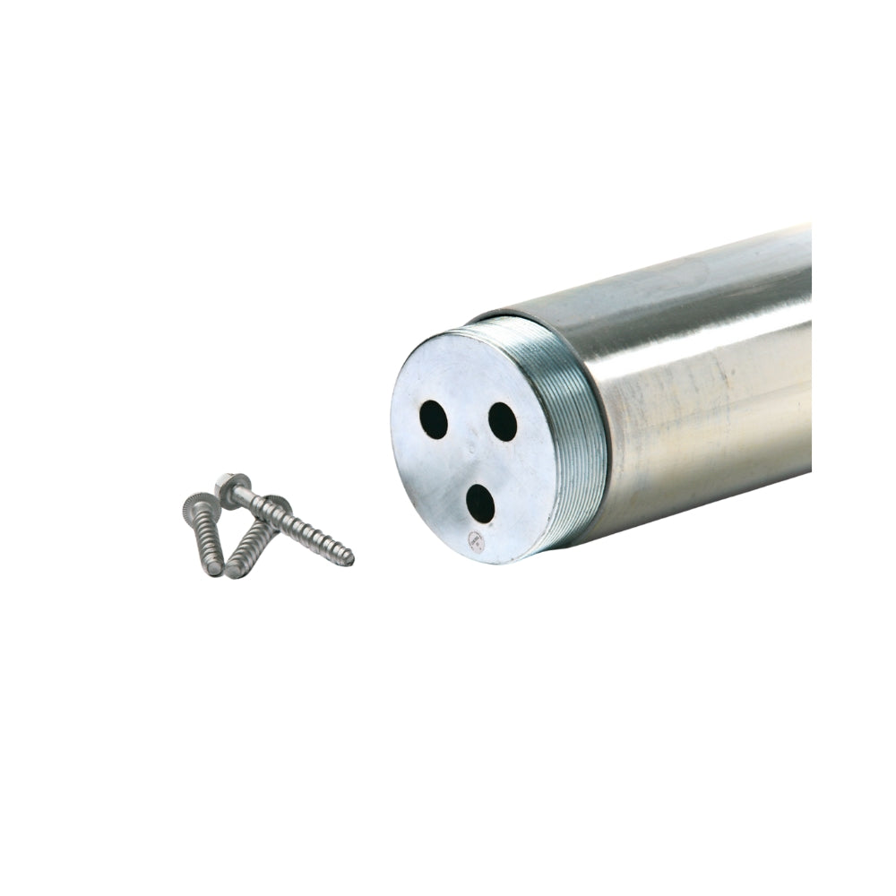 Post Guard 4" x 32" Galvanized Threaded Base Bollard | All Security Equipment