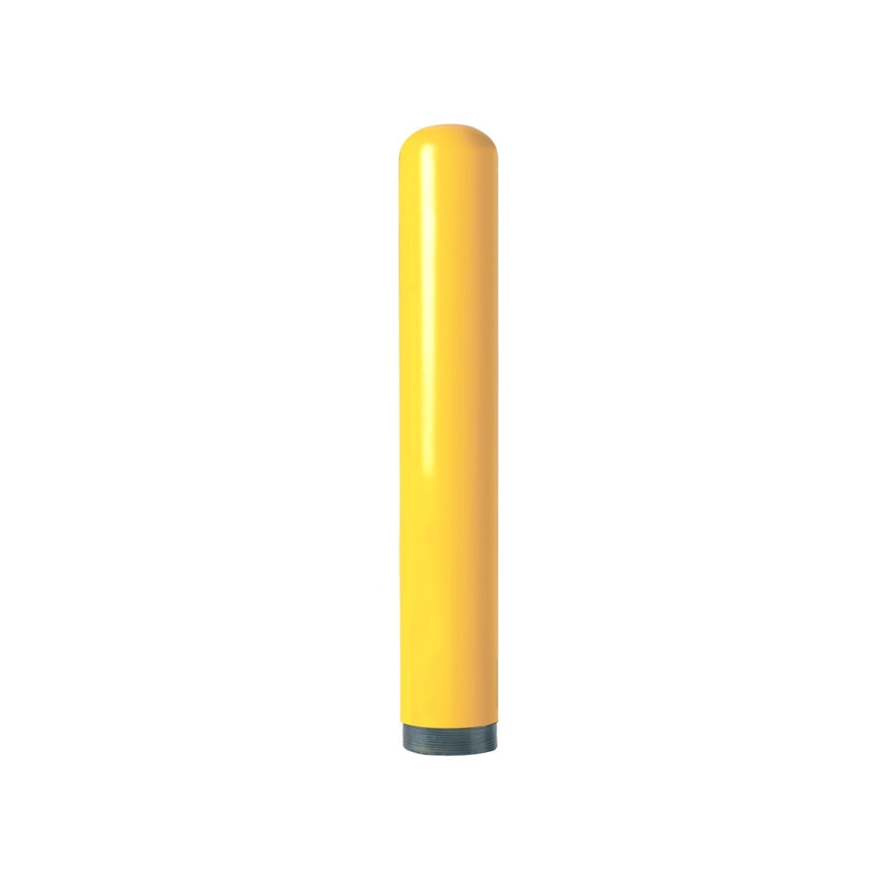 Post Guard 4" x 32" Powder Yellow Coated Threaded Base Bollard | All Security Equipment