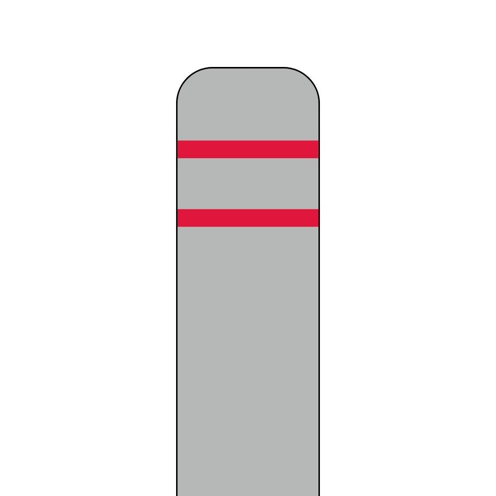 Post Guard Flat Top 4.5" Bollard Cover (Grey) | All Security Equipment