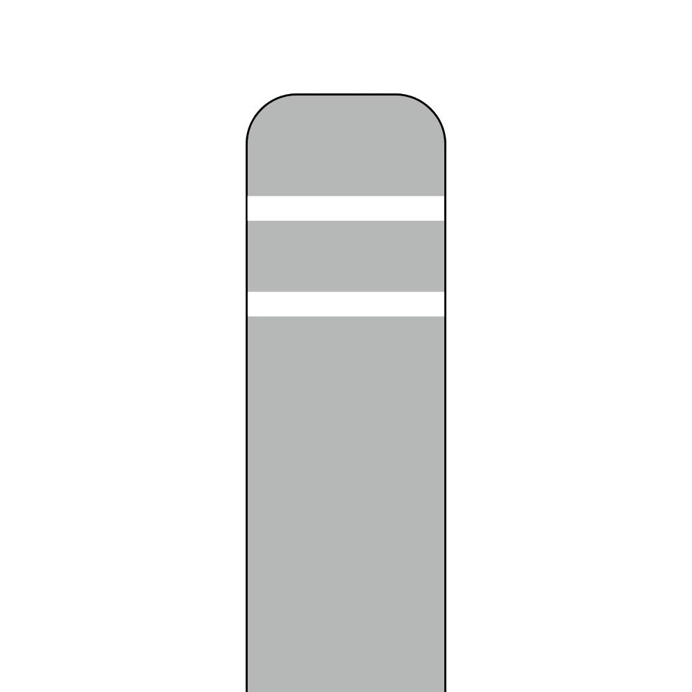 Post Guard Flat Top 4.5" Bollard Cover (Grey) | All Security Equipment