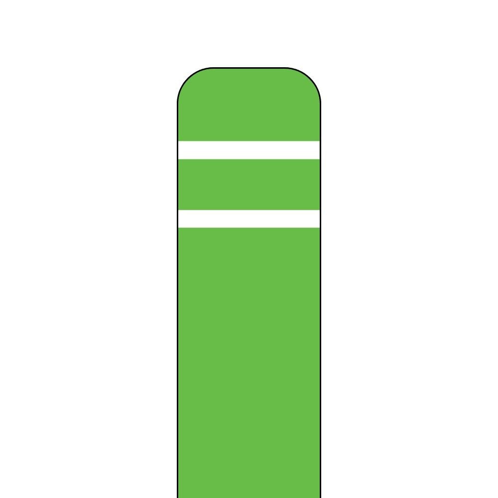 Post Guard Flat Top 4.5" Bollard Cover (Lime Green)