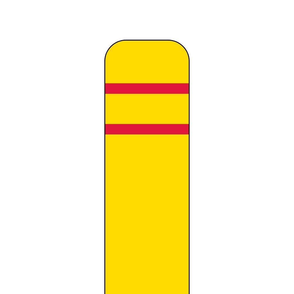 Post Guard Flat Top 7" Bollard Cover (Yellow)