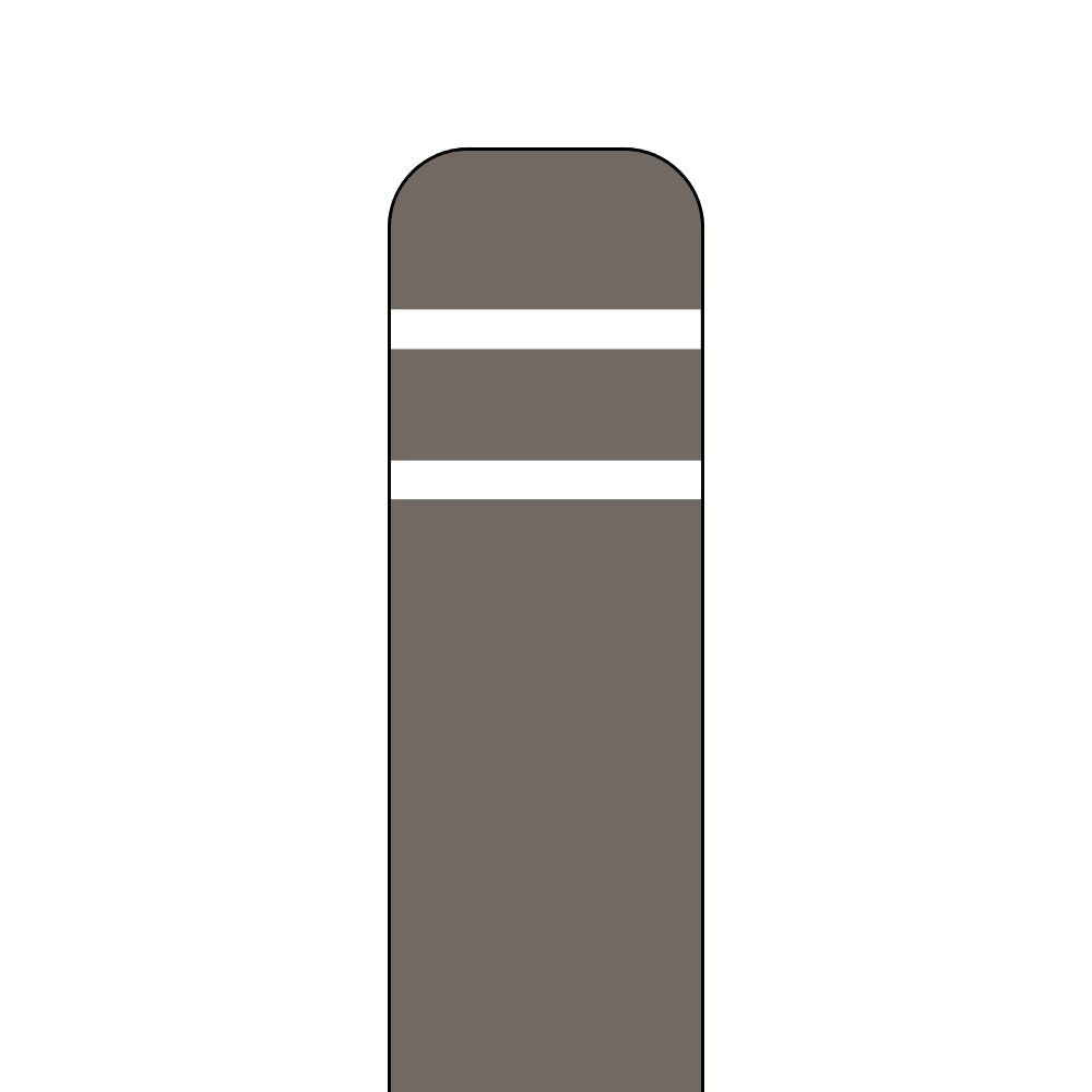 Post Guard Flat Top Bollard Cover - Warm Grey | All Security Equipment