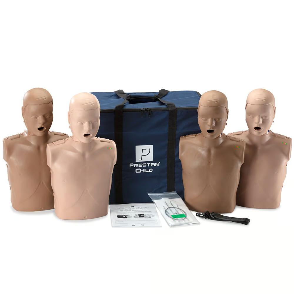 Prestan Professional Child CPR Manikin w/Monitor, Diverse, Pack of 4