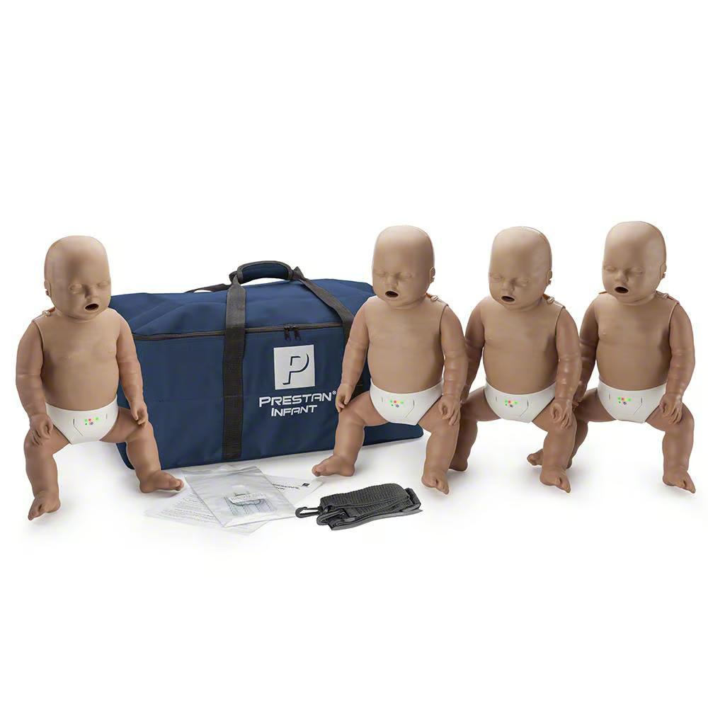 Prestan Professional Infant CPR Manikin w/Monitor, Dark, Pack of 4