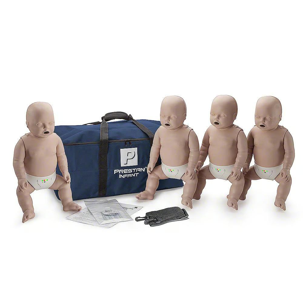 Prestan Professional Infant CPR Manikin w/Monitor, Medium, Pack of 4